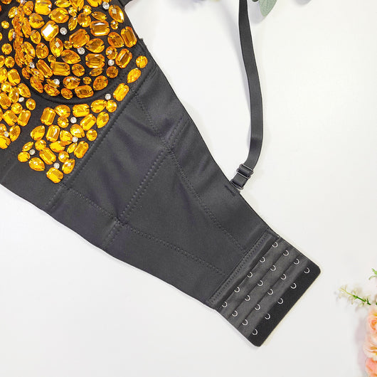 Top Corto Beaded con Diamantes - Estilo Hot Girl Elegante - Image 41