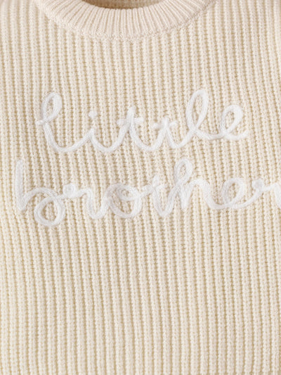 Suéter Infantil Cuello Redondo con Letras Bordadas y Estampado - Image 34