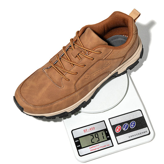 Zapatos Deportivos Impermeables de Cuero para Hombre - Talla Grande, Comodidad para Adultos - Image 19