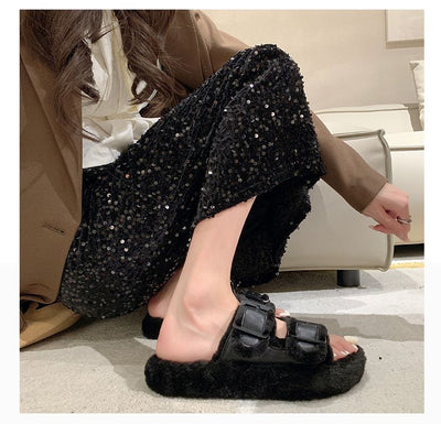 Pantuflas Cálidas con Forro Polar y Hebilla Ajustable para Mujer - Image 27