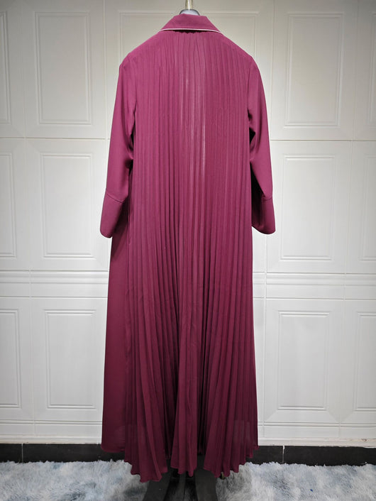 Cardigan Vestido Largo Mujer Elegante - Abrigo Tipo Trench para Otoño e Invierno - Image 20