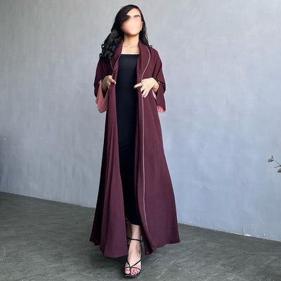 Cardigan Vestido Largo Mujer Elegante - Abrigo Tipo Trench para Otoño e Invierno - Image 21