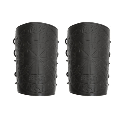 Pulsera de Cuero Punk Retro con Grabado Geométrico - Image 17