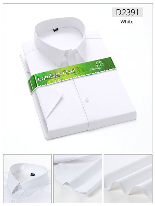Camisa de Trabajo Casual Ejecutiva en Fibra de Bambú para Hombre - Image 16