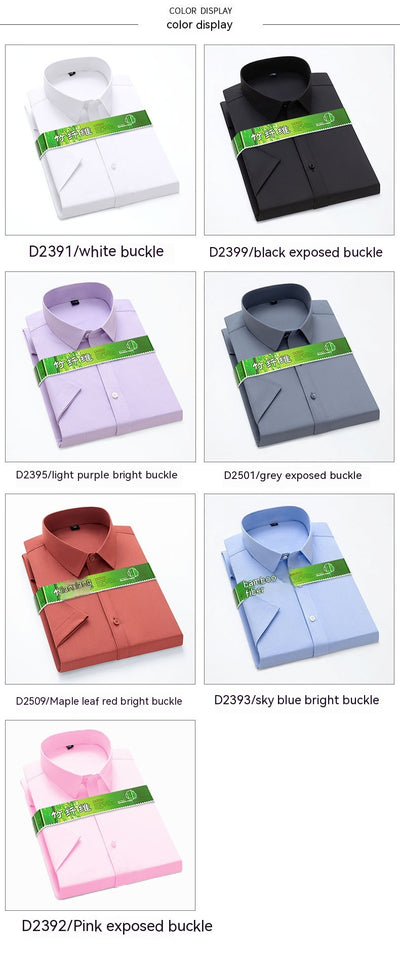 Camisa de Trabajo Casual Ejecutiva en Fibra de Bambú para Hombre - Image 23