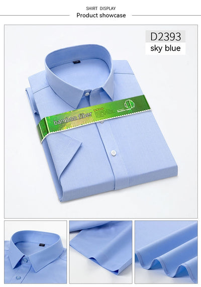 Camisa de Trabajo Casual Ejecutiva en Fibra de Bambú para Hombre - Image 24