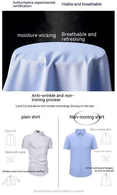 Camisa de Trabajo Casual Ejecutiva en Fibra de Bambú para Hombre - Image 26