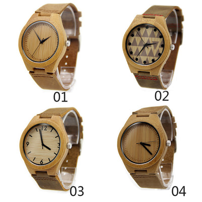 Reloj de Cuero Bambú Elegancia Profesional - Image 15