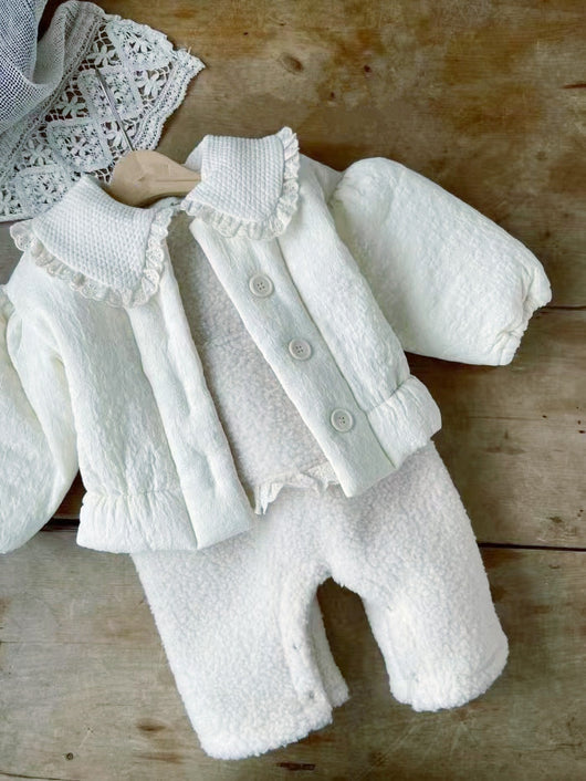 Mameluco Infantil Estilo Vaquero Forrado en Lana Merino con Bolsillos Grandes - Image 22