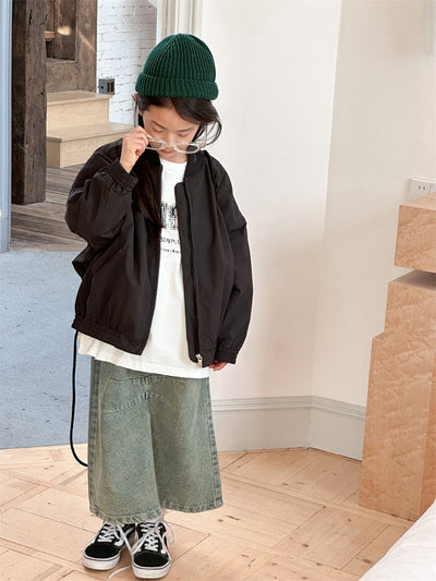 Chaqueta Infantil con Bordado de Letras - Abrigo de Moda para Niños - Image 61