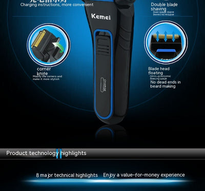 Afeitadora Profesional Recargable para Hombre - Image 13