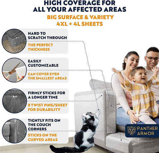 Cinta Protectora Adhesiva Antirasguños para Sofás y Muebles - Defensa Felina - Image 12