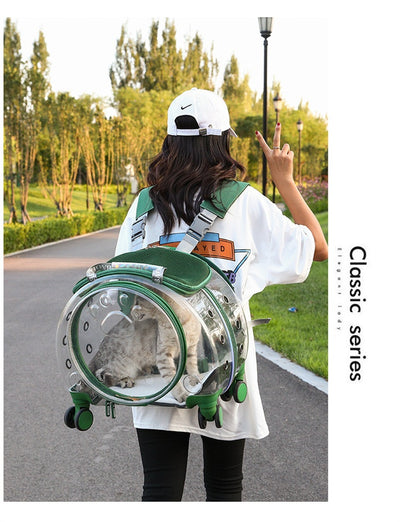 Mochila Transportadora para Mascotas Cápsula Espacial con Bolsillo Transparente - Image 13