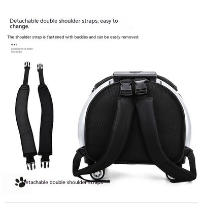 Mochila Transportadora para Mascotas Cápsula Espacial con Bolsillo Transparente - Image 55