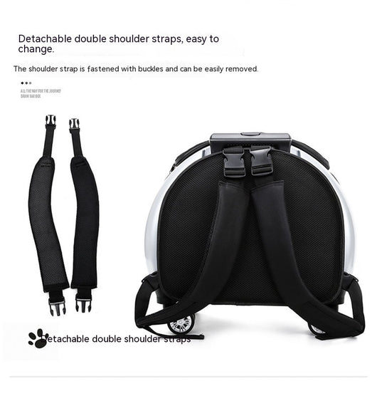 Mochila Transportadora para Mascotas Cápsula Espacial con Bolsillo Transparente - Image 55