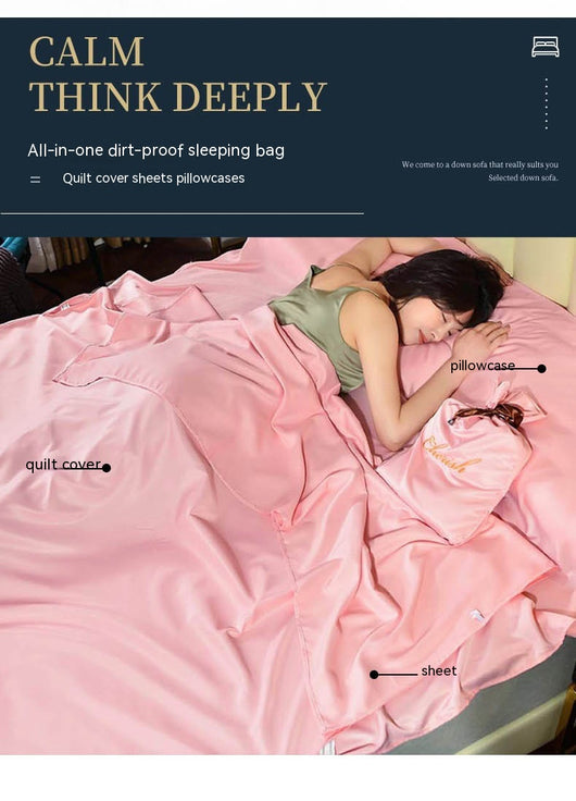Saco de Dormir Viajero Modal Tencel Color Sólido Doble - Image 17