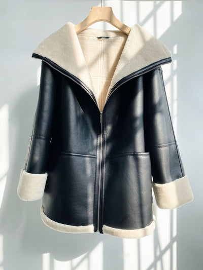 Abrigo de Cuero Nórdico para Mujer - Image 20