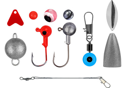 Kit Completo de 257 Accesorios para Pesca - Anzuelos, Señuelos y Equipos Texas - Image 32