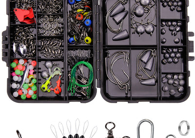 Kit Completo de 257 Accesorios para Pesca - Anzuelos, Señuelos y Equipos Texas - Image 43