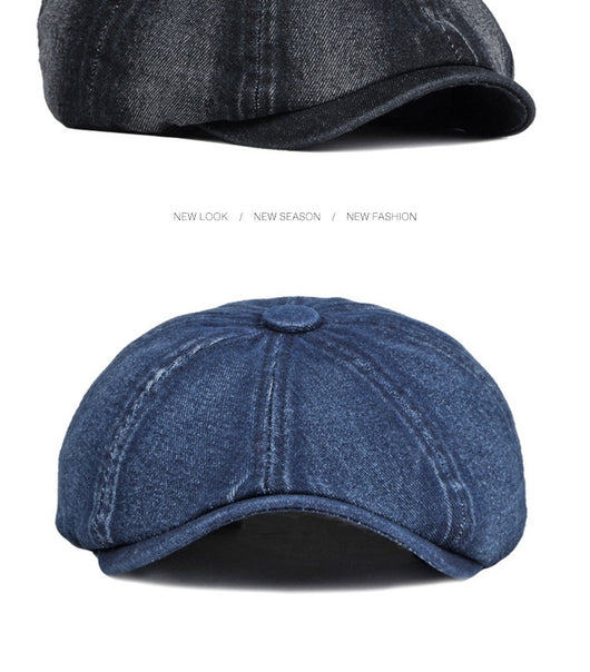 Boina Octagonal Denim Lavado Primavera Otoño - Image 22