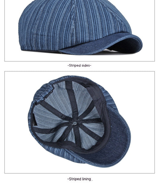 Boina Octagonal Denim Lavado Primavera Otoño - Image 24