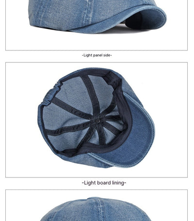 Boina Octagonal Denim Lavado Primavera Otoño - Image 32