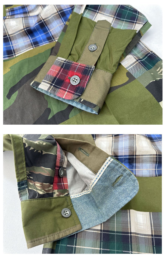 Camisa Retro Holgada con Costuras Aparentes de Manga Larga - Image 10