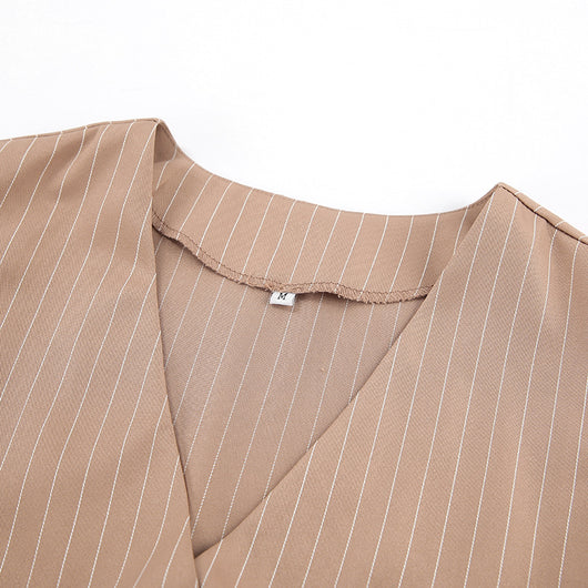 Chaleco V-Neck con Tirantes Anchos - Traje Casual Versátil - Image 12