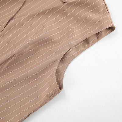 Chaleco V-Neck con Tirantes Anchos - Traje Casual Versátil - Image 23