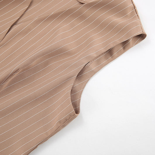 Chaleco V-Neck con Tirantes Anchos - Traje Casual Versátil - Image 23