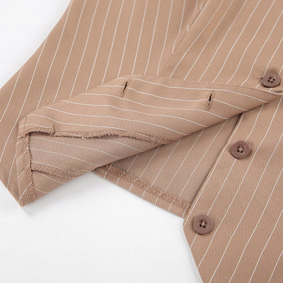 Chaleco V-Neck con Tirantes Anchos - Traje Casual Versátil - Image 34