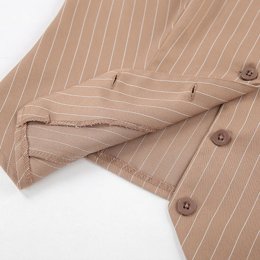Chaleco V-Neck con Tirantes Anchos - Traje Casual Versátil - Image 34