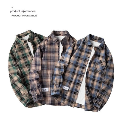 Camisa de Cuadros Manga Larga para Hombre - Marca Americana - Image 10