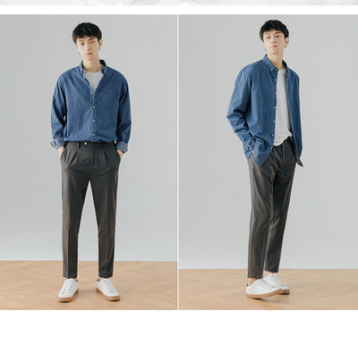 Camisa Denim Manga Larga Casual para Hombre - Estilo Versátil y Moderno - Image 13