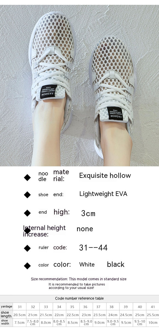 Zapatillas Deportivas Huecas Transpirables Estilo Europeo - Image 33