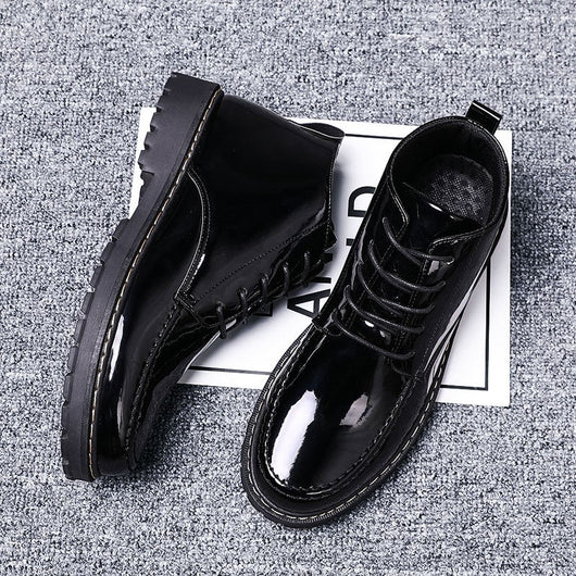 Botas Altas de Cuero para Hombre - Diseño Versátil y Duradero - Image 7