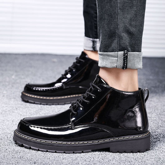 Botas Altas de Cuero para Hombre - Diseño Versátil y Duradero - Image 11