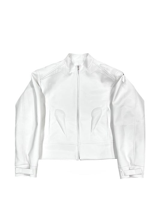 Chaqueta de Cuero con Diseño Gráfico Metálico - Image 13