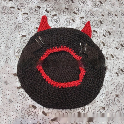 Gorro de Lana Cuernos Diabólicos - Ideal para Primavera Temprana - Image 10