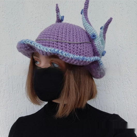 Gorro de Lana Cuernos Diabólicos - Ideal para Primavera Temprana - Image 13
