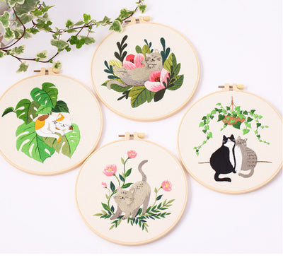 Kit Completo de Bordado Gato - Material DIY para Principiantes - Image 21
