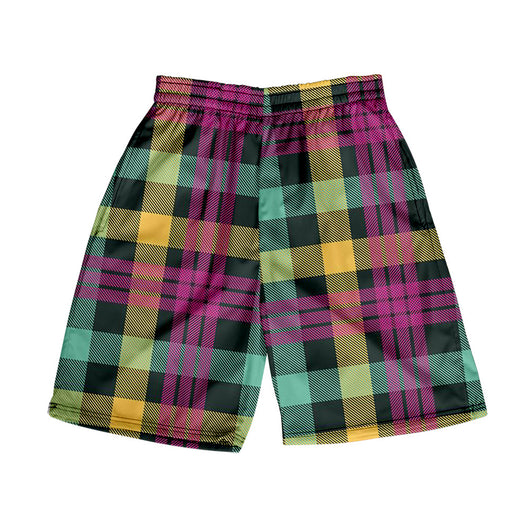 Shorts Casuales a Cuadros para Hombre - Pantalones de Playa - Image 24