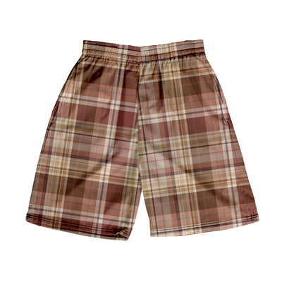 Shorts Casuales a Cuadros para Hombre - Pantalones de Playa - Image 25