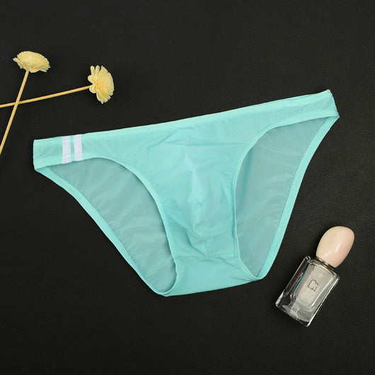 Bóxer de Seda Helada Transparente Cintura Baja para Hombre - Image 36