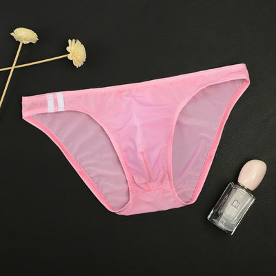 Bóxer de Seda Helada Transparente Cintura Baja para Hombre - Image 41