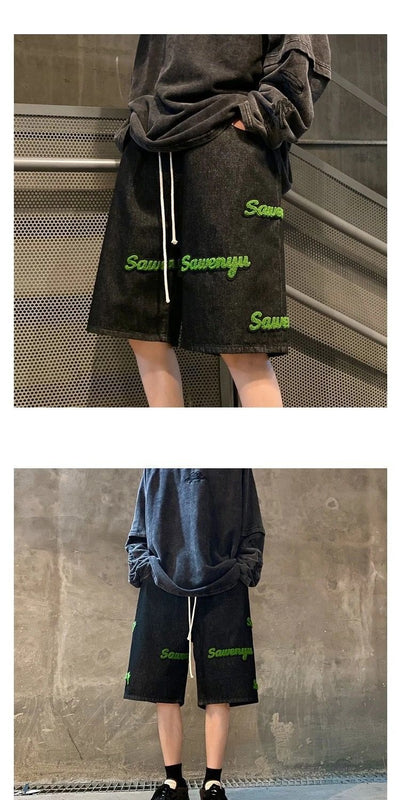 Shorts Rectos Sueltos con Textura Flocking - Image 12