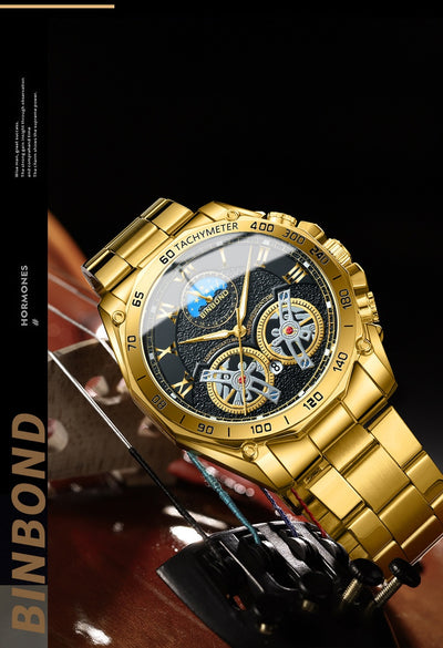 Reloj Mecánico Automático Doble para Hombre con Múltiples Funciones - Image 10