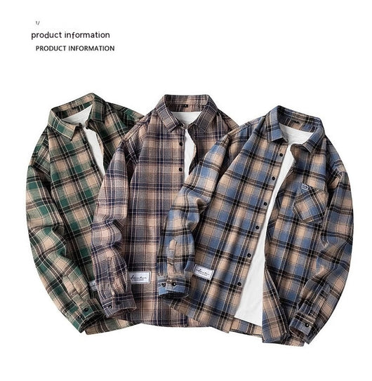 Camisa de Cuadros Manga Larga para Hombre - Marca Americana - Image 26