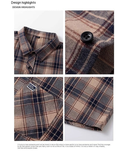 Camisa de Cuadros Manga Larga para Hombre - Marca Americana - Image 31
