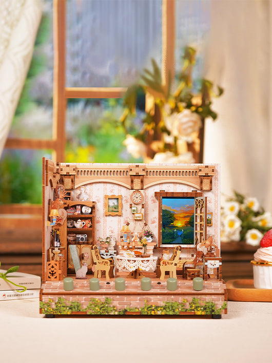 Casa de Campo 3D de Madera Armable - Adorno Artesanal DIY - Image 11